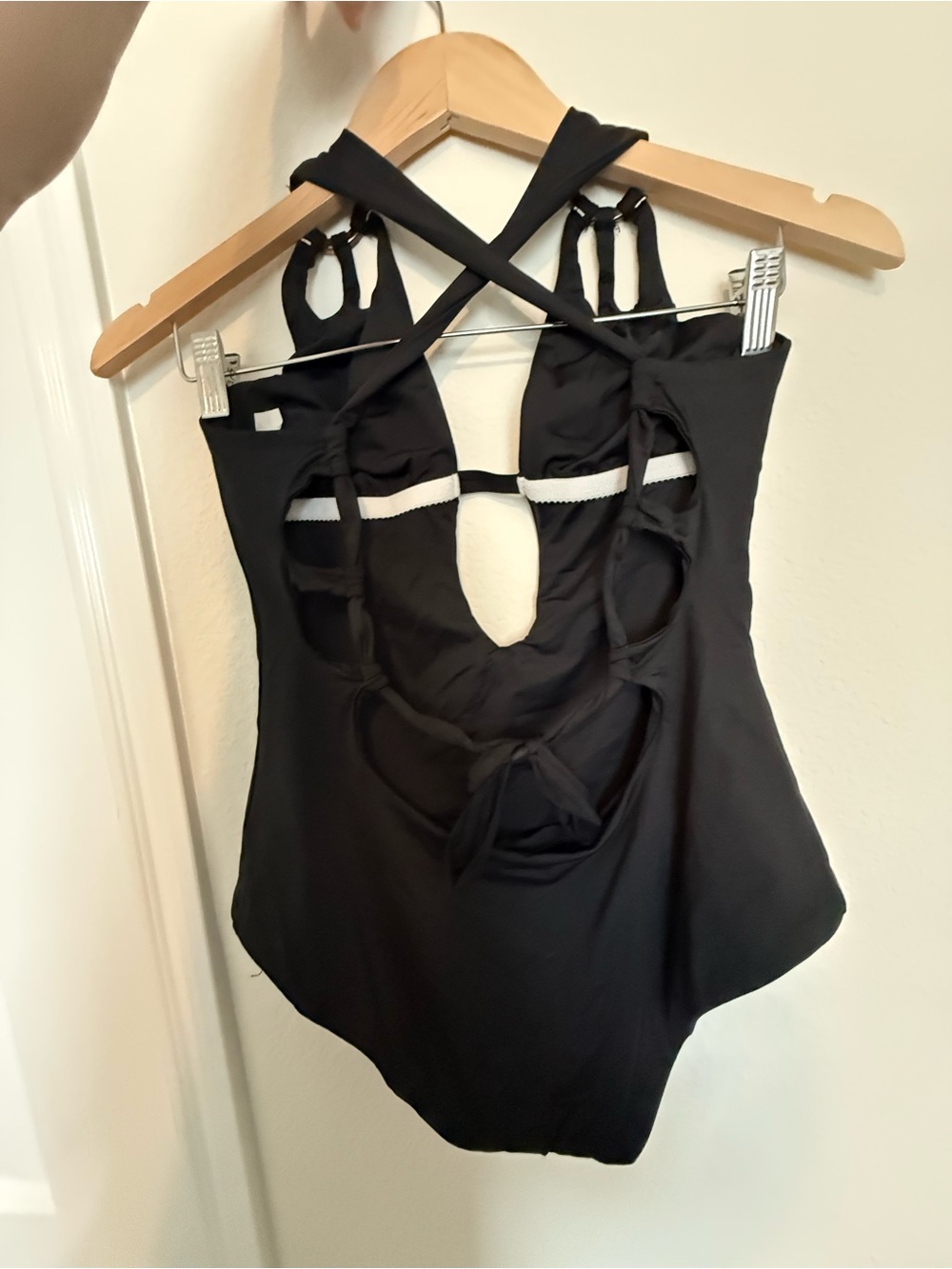 BECCA Black Swimsuit with Gold Logo Tag - Picture 2 of 7